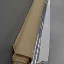 Outdoor Roller Shades for Patio, 7' W x 8' H Cordless Patio Shades Roll Up Outdoor Blinds with Splicing Design, 90% UV Protection for Porch Gazebo Pergola, 2 Poles & 1 Fabric, Sesame, 84"W x 96"H