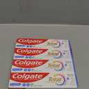 Colgate Total Whitening Toothpaste Paste, 5.1 oz, 4 Pack, Fluoride, Antibacterial, for Plaque, Gingivitis, Sensitivity, Stain Removal, Clinically Proven, Mint, Teeth Whitening, Stannous Fluoride