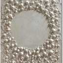 Boiee 28x40in Hand-Painted Creamy White Textured Abstract Oil Paintings