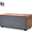 Upgraded Wired Computer Speakers for Desktop PC and Laptop, USB-Powered with 3.5mm Audio Jack, Rich Bass & Clear Sound for Home, Office, Gaming (Elegant Brown)