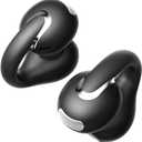 Open Ear Earbuds Bluetooth 5.4 True Wireless Clip On Earbuds Lightweight Comfort Bone Conduction Headphones Built-in Mic for Clear Audio Waterproof Stable Fit for Outdoor Sports Black