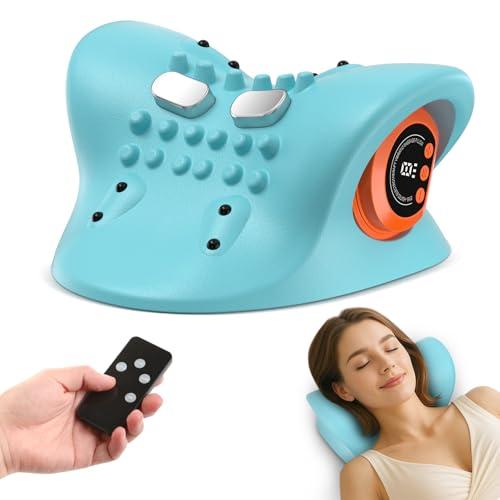 HarrFlow Neck Massager 2026 New Upgrade 3 in 1 Portable Massager with Heat &Comfortable Stretching–Adjustable Intensity for Neck & Shoulder Relaxation at Home,Office,Travel