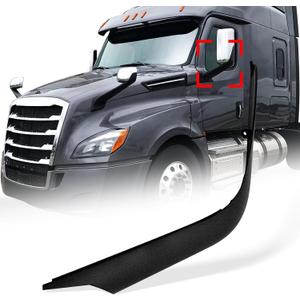 High Soar for Freightliner Cascadia Door Mirror Arm Cover,for 2018 - Onwards New Freightliner Cascadia Black Door Mirror Arm Shell Housing Single Driver Side Left Side