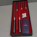 KEEMAKE Chef Knife Set, 6PCS Ultra Sharp Kitchen Knives with Ergonomic Handle, High Carbon Stainless Steel Kitchen Knife Set, Forged Cooking Knife Set for Slicing Meat Vegetable Bread And Fruit