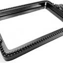 Vintage Black Tray with Mirror Glass Base | Card Holder for Guests During Occasions and Events or Decorative Home and Vanity Organizer