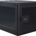 Clear Lockable Storage Box for FoodTech and Home Safety, Medicine Lock Box for Safe Medication,Lockable Storage Bin, Tablet Phone Jail Lock BoxRefrigerator Storage Bins (Black)