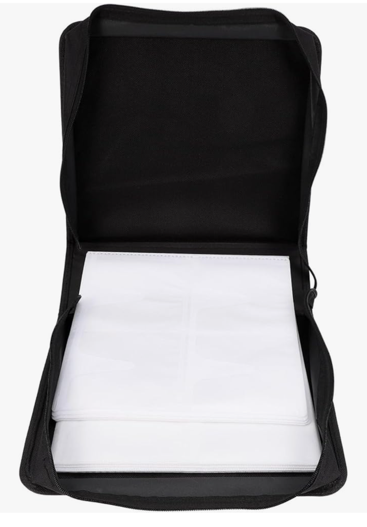 Capacity CD DVD Storage Bag Organizer with Handle Oxford Protective Case for and DVDs for Home Travel Use