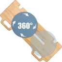 Slide Transfer Board,Slide Board with Turntable,Make Transfers Easier,Heavy-Duty Sliding Board for Patient Senior and Handicap Move Assist and Slide Transfer,Wheelchair to Bed/Toilet/Bathtub/Car