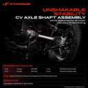 A-Premium CV Axle Shaft Assembly Compatible with Ford Escape 2013 2014 2015 2016 2017 2018, L4 1.5L 1.6L, FWD Only, Front Right Passenger Side, Replace# FD-8340, 1700-660765