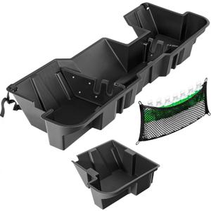 oEdRo Under Seat Storage fits 2019-2026 Dodge Ram 1500 Crew Cab New Body Style (Not for Classic), Upgraded Rear Underseat Storage Truck Organizer Black Tool Box