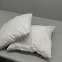 Throw Pillows Insert Set of 2, White 14x14 in Pillow Inserts with 100% Cotton Cover,Bed and Couch Decorative Stuffer Pillows,Indoor Pillows for Sofa