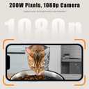 Automatic Cat Feeders, Podazz 1080P HD Camera Timed Auto Cat Dog Feeder with Smart App, 5G WiFi Dry Food Dispenser 2-Way Audio, Voice Recorder, Night Vision, Non-Stick Food Bowl (White)