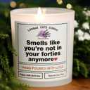 2 x 50th Birthday Gifts for Her, 50th Birthday Decorations for Women Men Card Happy Cool Scented Candles for Best Friend Sister Mom Husband Wife 50 Year Old Gifts for Woman Men