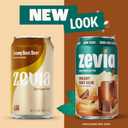Zevia Zero Sugar Soda, Creamy Root Beer, 12 oz Cans (8-Pack)  Naturally Sweetened, Non-GMO Project Verified, Gluten-Free, Vegan
