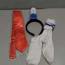 3Pcs Halloween Sailor Costume Set Include Sailor Headband,Tie and Socks Yellow Square Accessories for Men Women Cartoon Party Dress Up