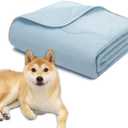 MICROCOSMOS Pet Cooling Blankets & Sleeping Mat- Reversible Washable Durable Dog Bed Cover, Easy Clean. Perfect Indoors, Outdoors or in The Car.(Blue/Blue, 40" L x 28" W x 1.2" Th)