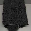 Bathroom Rugs Set Non Slip 3 Piece Bath Mat Washable Chenille Bath Rugs with PVC Backing Bath Carpet,Absorbent Bathroom Mats with Toilet Rug,Bath Mats for Bathroom,Bedroom, Kitchen,Tub,Home Decor (Charcoal Grey)