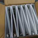 Cardinal 1 Inch 3 Ring Binders, White, 12 Pack, Round Ring Binder, Holds 225 Sheets, PVC Free, Customizable Covers, 2 Pocket View Binders for Office and School Organization