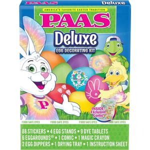 PAAS Deluxe Easter Egg Decorating Kit - America's Favorite Easter Tradition
 (3 Pack)