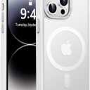 Newfuture Designed for iPhone 14 Pro Max Case with Magnetic [13 FT Military Drop Protection] [Compatible with Magsafe] Slim Translucent Matte Shockproof with AntiFingerprint Phone Case, Frosted White