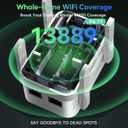 2026 Best WiFi Extender Signal Booster, Internet Extender Covers Up to 13389 Sq.ft for Home, Long Range WiFi Repeater with Ethernet Port, Wireless Router Amplifier Easy Setup,Wide Compatibility