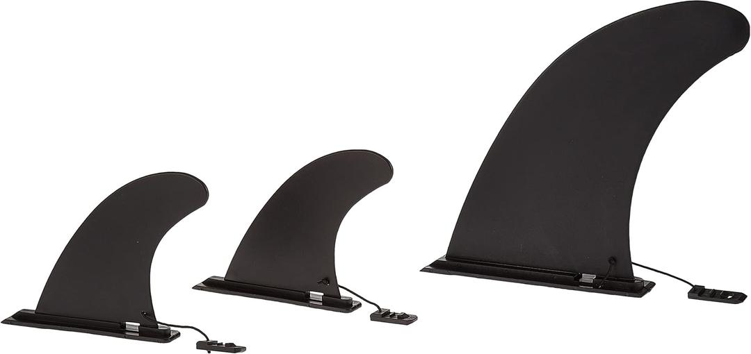 Retrospec Replacement Fins for Inflatable Stand up Paddle Board (Set of 3), Black