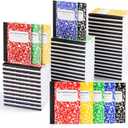 feela 90 Pack Mini Composition Notebook Bulk, Cute Pocket Composition Note Pad, Small Journal Notebooks for Students College School Supplies, 4.5" X 3.25", Narrow Ruled, 5 Marble Covers