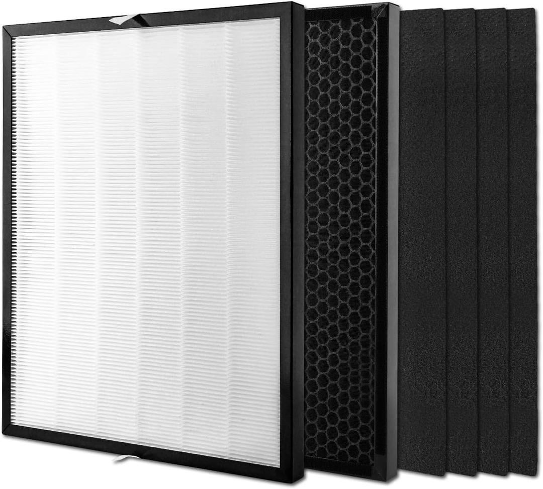 Air Purifier Filter Set for, Air Purifier Filter Replacement with 1 Ultra, 1 Activated Carbon and 4 Pre- for 3000 Accessories
