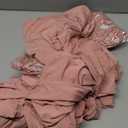 Peomeise Stretch Spandex Chair Cover for Wedding Party Dining Banquet Event (Dusty Rose, 6)