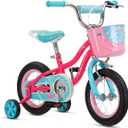 Schwinn Elm Bike, 12 Inch Bike for Kids Ages 2-4, SmartStart Ergonomic Design for Kids, Adjustable Seat Grows with your Child, Rear Coaster Brake and Front Caliper Brake, Training Bicycle (Pink)