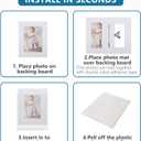 Somime 10 Pack White Photo Board 11x14 Mat for 8.5x11 Photo Mat, White Core Bevel Cut 11x14 Matted Picture Frame Mat Kit Includes 10 Pre Cut Frame Mats & 10 Acid Free Backers & 10 Clear Seal Bags