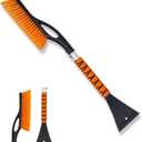 27" Detachable Aluminum Snow Brush & Ice Scraper for Car Windshield - Ergonomic Foam Grip, Suitable for Cars, Trucks, SUV Windshields & Windows, Winter Car Essential Tool