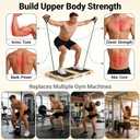 Wood Resistance Band Platform Base, Fitness Exercise Board Footplate for Home Gym Workout