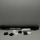 PRObebi Retractable Baby & Pet Gate - 34" Tall, Extends to 72" Wide, Mesh Gate for Doorways, Stairs, Hallways, Indoor/Outdoor (Black)