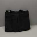 Tote Bag for Women-Canvas Tote Bag Laptop Work Messenger Purse Bags With Pockets Shoulder Everyday Tote Bags (Black)