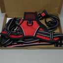 PHOEPET No Pull Dog Harness Medium Reflective Front Clip Vest with Handle,Adjustable 2 Metal Rings 3 Buckles,[Easy to Put on & Take Off](L, )