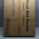 Acoustic Wood Wall Panels, 4-Pack 45.3" x 23.6" Soundproof Wall Panels, Wood Slat Wall Panels for Wall Decor, Walnut