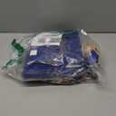 Tenceur 40 Pack Mini Christmas Gift Bags with Ribbon 5.5 x 2.4 x 4.7 Inch Small Christmas Goodies Bags Mini Xmas Candy Snack Packing with Handle for Xmas Holiday Wrapping Party Favor(Blue and Gold)