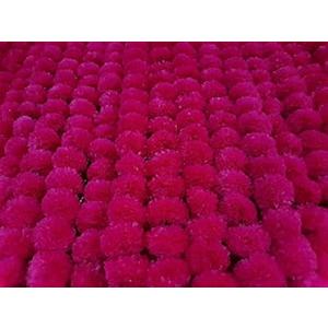 5Pc Marigold Garland 4.5Ft Long Strands of Artificial Marigold Flower Diwali Decorations Home Indian Décor for Pooja Wedding Spring Bush Floral Faux Garland Día de Muertos Décor Day of Dead Christmas