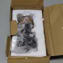 Wnsamoddy Funny Face Planter Pots with Drainage - Resin Head Flower Pot for Indoor Outdoor Succulents Cactus, Unique White Elephant Gifts for Wine & Plant Lovers, Home Office Desk Decor