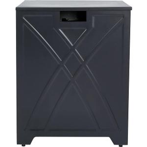Propane Tank Cover Table, Square Propane Tank Holder Hideaway for 20 lb Propane Tanks, Gas Tank Storage Side Table - Carbon Gray