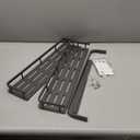 EUDELE Adhesive Shower Caddy, 5 Pack Rustproof Stainless Steel Bath Organizers With Large Capacity, No Drilling Shelves for Bathroom Storage & Home Decor (XL size, Black)