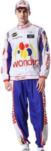 Syukakin Adult Halloween Racing Costume Hat Set Halloween Cosplay for Men 2XL