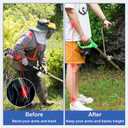Weed Eater Handle, Grip Trimmer Handle Ergonomic Trimmer Grip Extension with Bracket Clamp for Weeder Lawn Trimmer Grip (Silver)