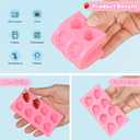 2 x 5Pcs Strawberry Baking Mold Silicone 3D Strawberry Chocolate Mold, Candy Jelly Flower Fondant Molds Ice Cream DIY Paper Cup Cake Biscuit Dessert Making