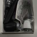 KMM Handheld Car Vacuum Cleaner, 10000PA Vacuum Cleaner & Air Duster, 120W High Power Vacuum Portable Cordless, Hand Held Vacuum Rechargeable with Multi-Nozzles & LED Light for Home, Car, Office (Black & Silver)