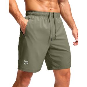G Gradual Men's Athletic Running Shorts with Zipper Pockets Quick Dry 7"/ 5"/ 9" Workout Gym Shorts for Basketball Hiking