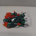 Novelty Lights Coaxial 4 Pack 24 feet 70 Red/Pure White C6 LED Christmas String, Commercial Grade Green Wire, Waterproof Connections, Modular Product Line, Connect 30 Sets