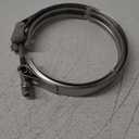 5.00" V Band Clamp Stainless Steel Quick Release Turbo Exhaust V-Band Clamps for Flange, Downpipe, Exhaust Pipe