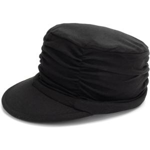 Chemo Headwear Soft Newsboy Cap Baseball Cap for Women (Black)